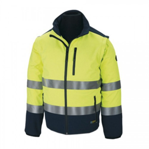 CASACO SOFTSHELL AZUL ESC/AMARELO AV 288-CSFY/A
